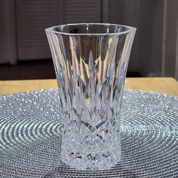 Vintage Led Cut‎ Crystal Bud Vase 5x3 Inch - Picture 7 of 16